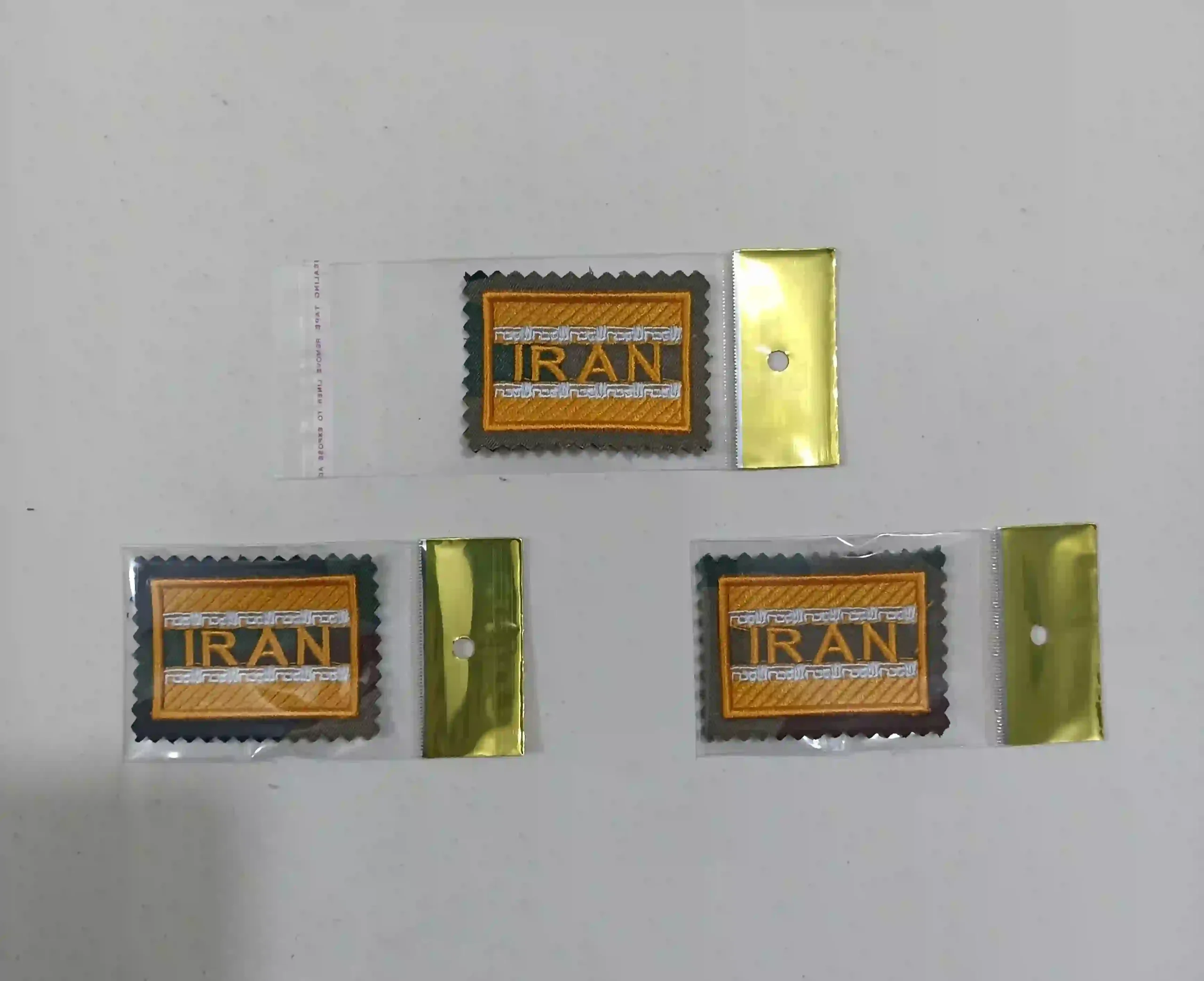 parcham_iran_koochak_ba_neveshte_IRAN_parche_lajani_artesh